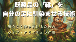 既製品の「靴」を、自分の足に馴染ませる技術ー痛みなく働き続けるためのジョブ・クラフティング論